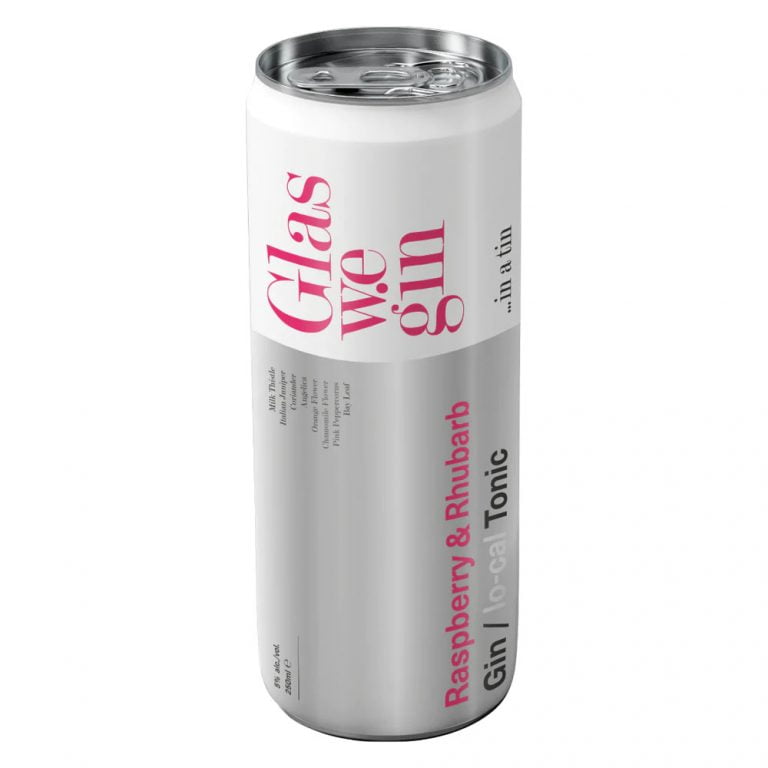 Glaswegin Raspberry and Rhubarb Gin RTD 70cl