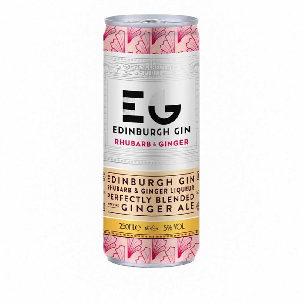 Edinburgh Gin Rhubarb & Ginger Liqueur RTD 250ml Select Drams
