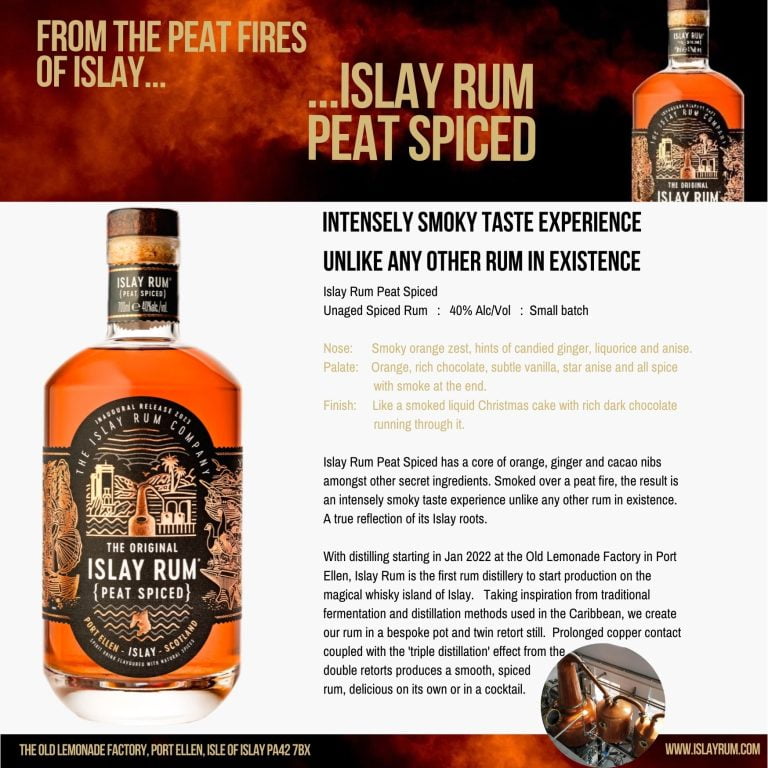 Islay Rum Peat Spiced 70cl - £2.50 OFF!!!!