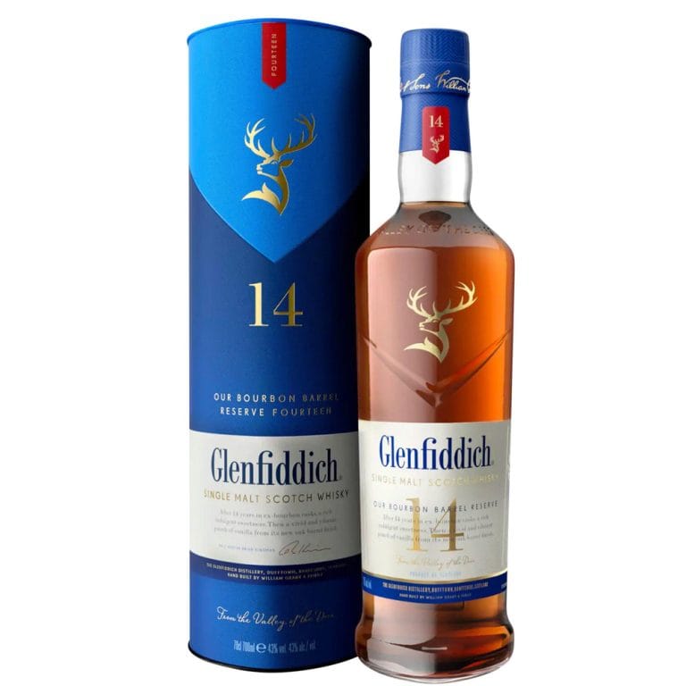 Glenfiddich 14 Year Old - Bourbon Barrel Reserve Whisky 70cl