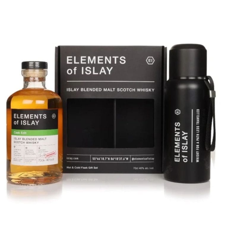 Elements of Islay Gift Set with Flask Whisky 70cl