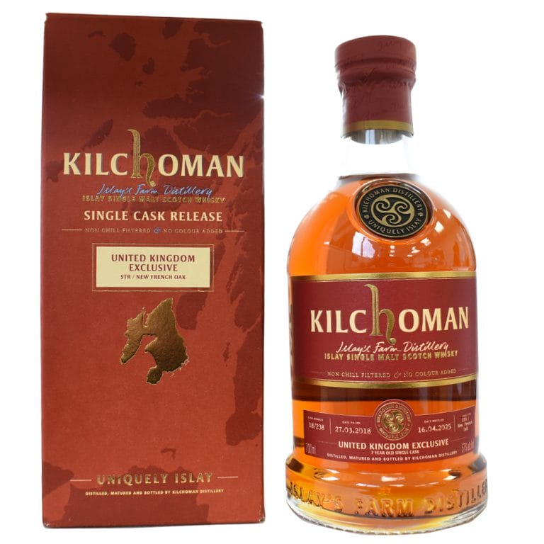 Kilchoman UK exclusive single cask 7yo 70cl