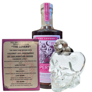 Reaper's Rum Lovers w- Skull Glass pourer and POS