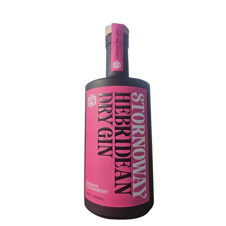 Stornoway Hebridean Dry Gin Rhubarb and Strawberry
