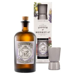 Monkey 47 Dry Gin & The Stoneware Jigger Gift Set 50cl